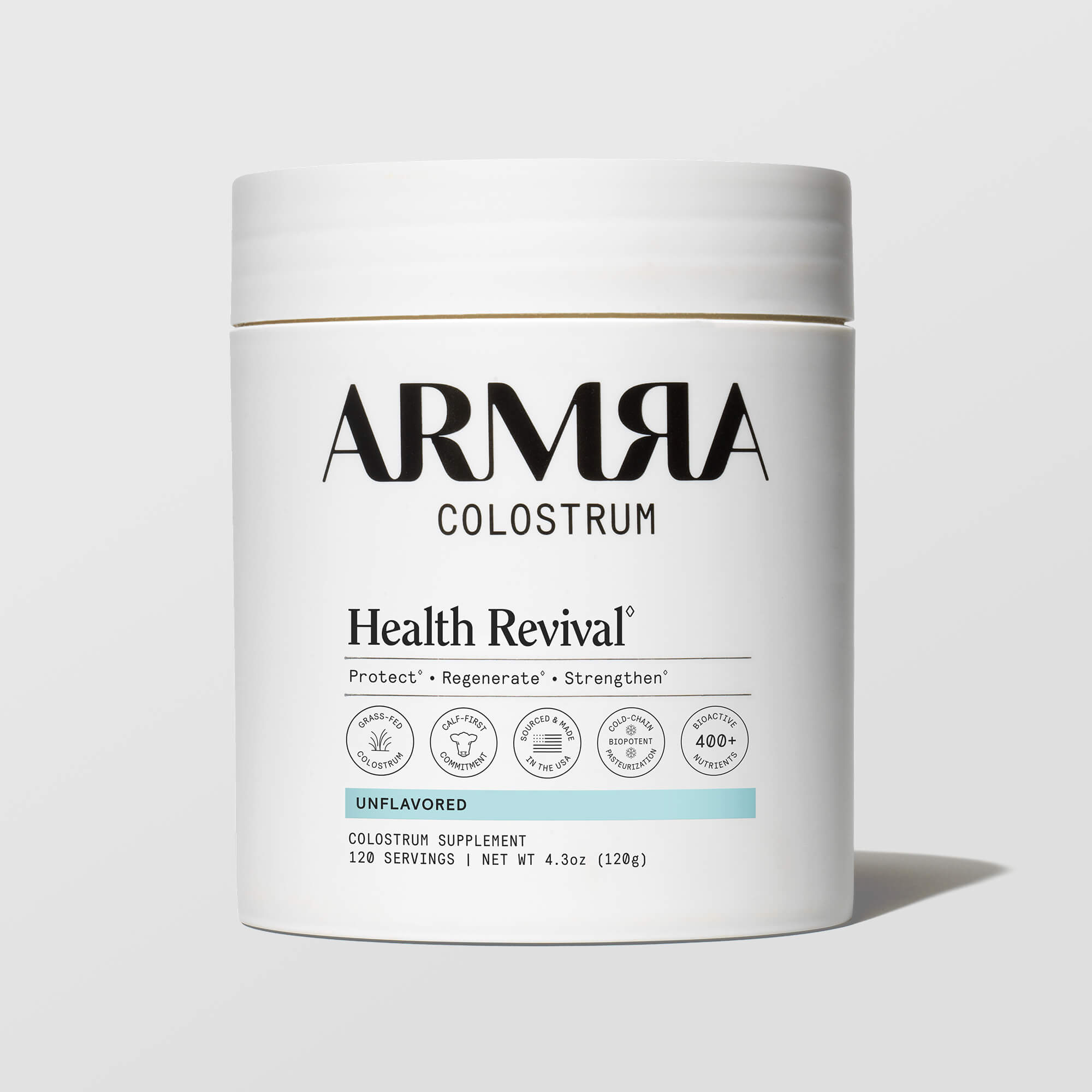 ARMRIA Colostrum Health Revival container on a white background