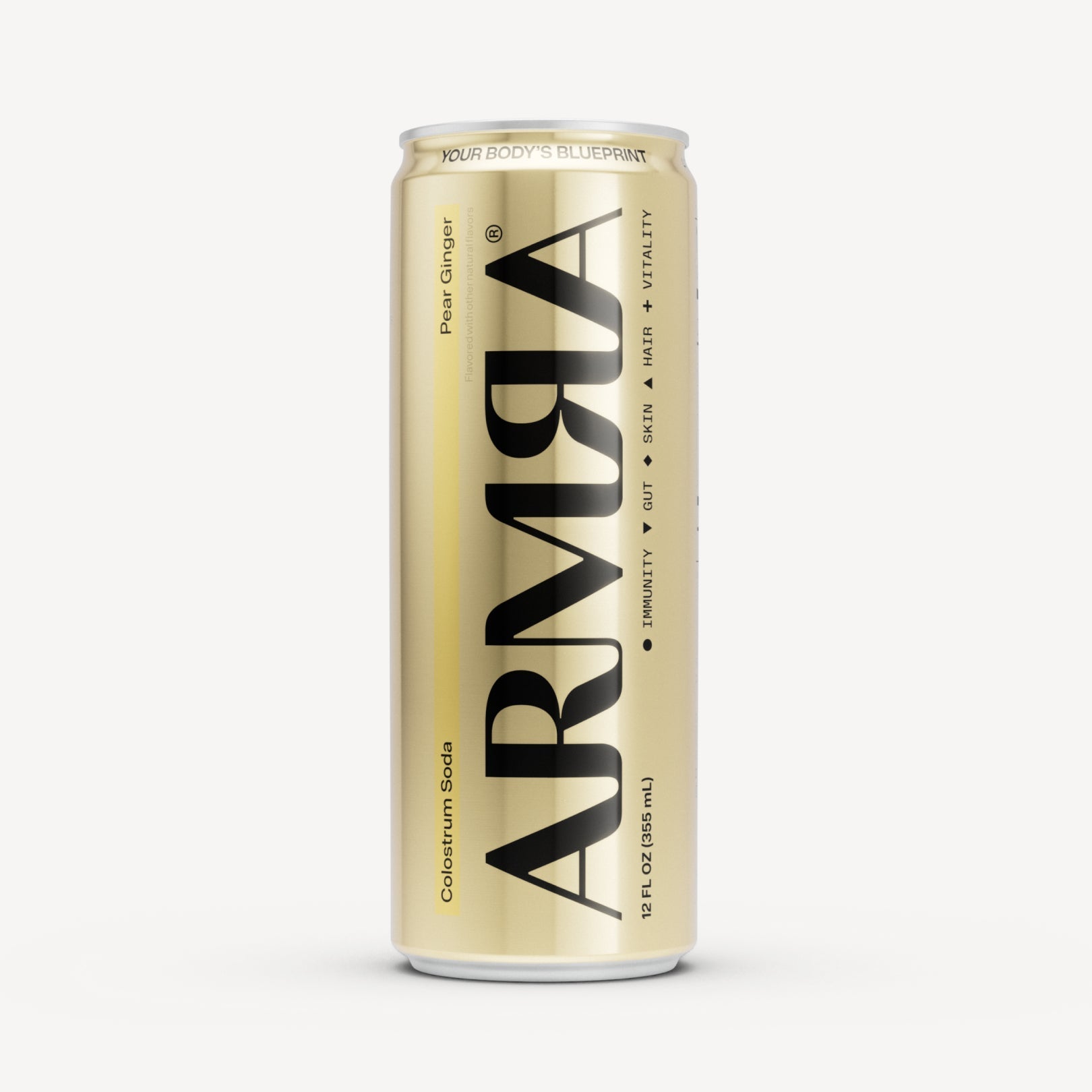 ARMRA Colostrum Soda Pear Ginger 12-Pack - ARMRA Colostrum