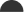 black half circle icon