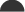 black half circle icon