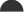 black half circle icon