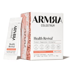 ARMRA Colostrum Peach Persimmon Travel Sticks