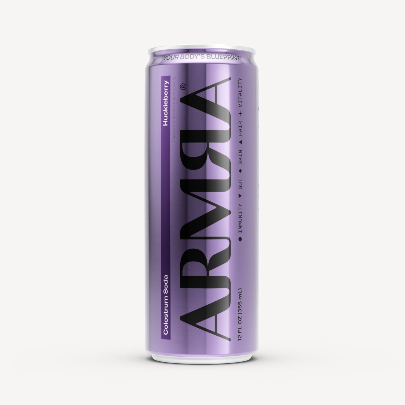 ARMRA Colostrum Soda Huckleberry 12-Pack - ARMRA Colostrum