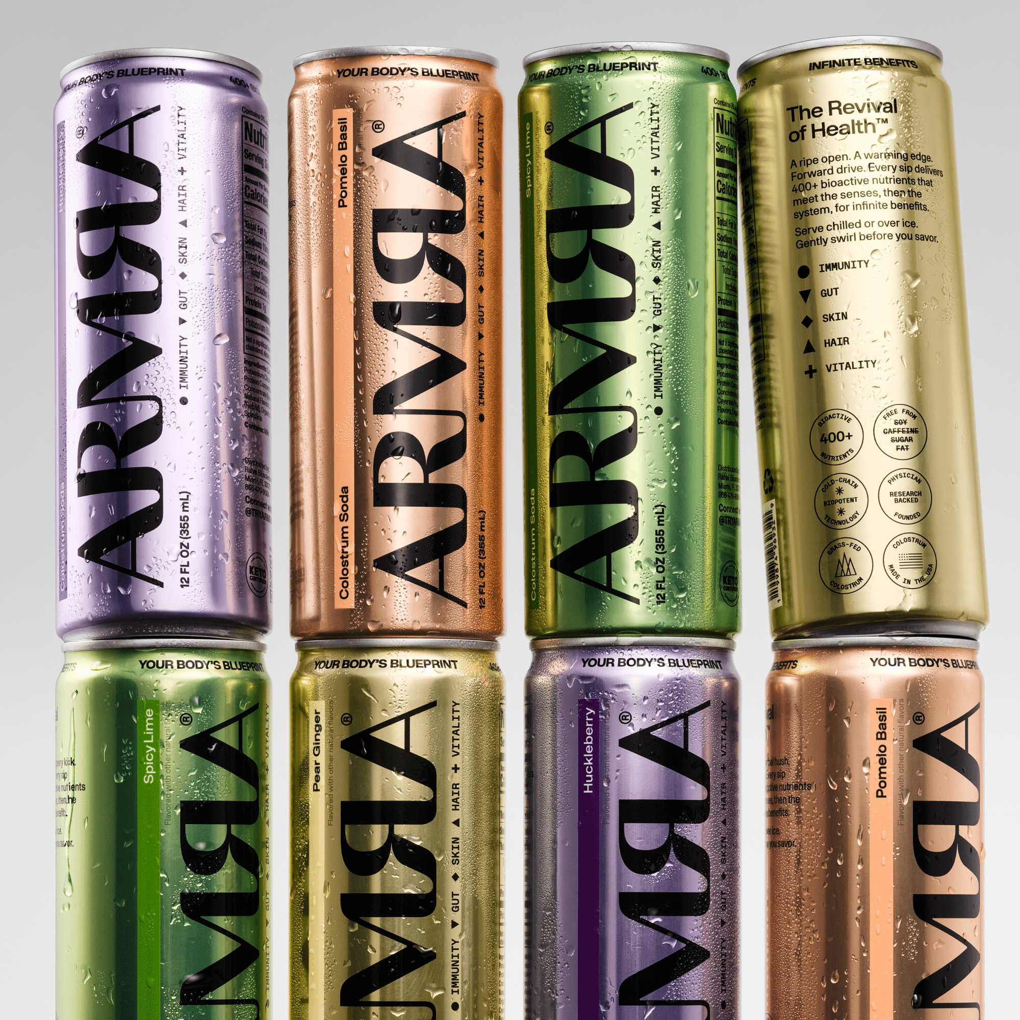 ARMRA Colostrum Soda Variety 12 - Pack - ARMRA Colostrum