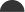 black half circle icon
